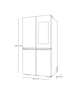 Refrigerador french door Samsung 29 pies cúbicos inverter y fábrica de hielos RF29DB9950QDEM