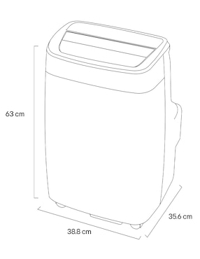 Aire acondicionado portátil Lg frío lp1014wc