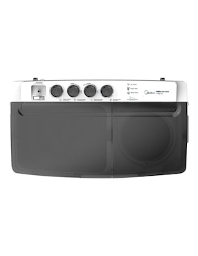 Lavadora doble tina Midea 15 kg semiautomática carga superior mt100w150/w-mx