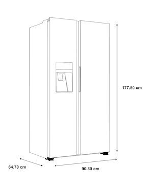 Refrigerador industrial Haier 19 pies cúbicos inverter no frost y fábrica de hielo HSM541HMNSS0