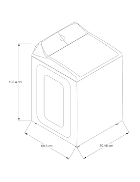 Lavadora Whirlpool 22 kg automática carga superior 7mwtw5057pw