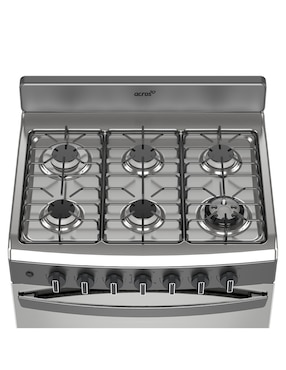 Estufa de piso a Gas LP Acros Onix Capelo 76.2 cm - Estufa 75.9 cm AFR7130G de 6 quemadores