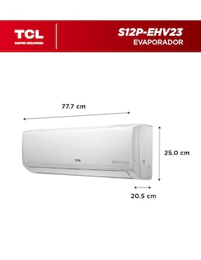 Aire acondicionado mini split inverter Tcl Elite Inverter frío y calor 12000 BTU s12p-ehv23