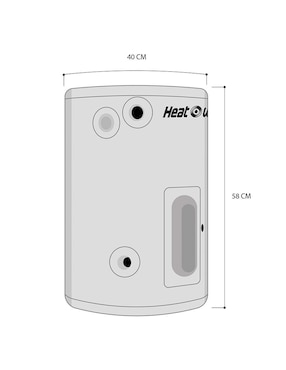 Calentador de depósito Heat Wave HWET102 10 L eléctrico