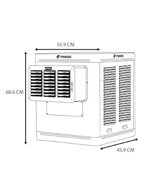 Aire acondicionado de ventana Frikko frío 20 l F2600V 127 V