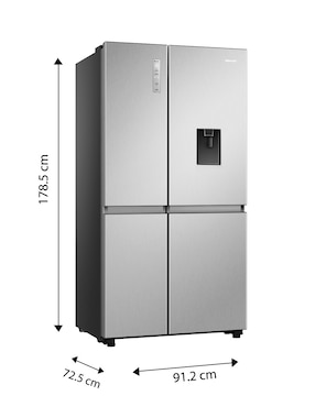 Refrigerador dúplex Hisense 22 pies cúbicos inverter y no frost RS22N6GCX