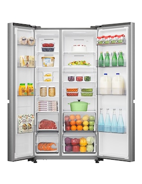 Refrigerador dúplex Hisense 22 pies cúbicos inverter y no frost RS22N6GCX