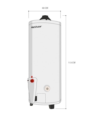 Calentador de depósito Heat Wave HWGT20N 20 L gas natural