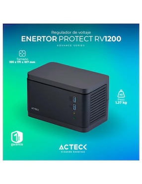 Regulador de voltaje Acteck ENERTOR PROTECT RV1200