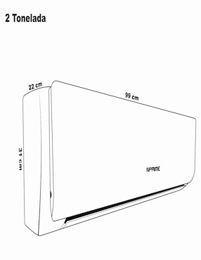 Aire acondicionado mini split inverter Prime frío 18000 BTU EMPRC242-R3 220 V