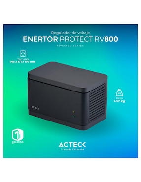 Regulador de voltaje Acteck Enertor Protect RV800