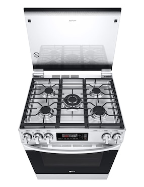 Estufa de piso a Gas LP Lg 75.88 cm LRGL5844S de 5 quemadores