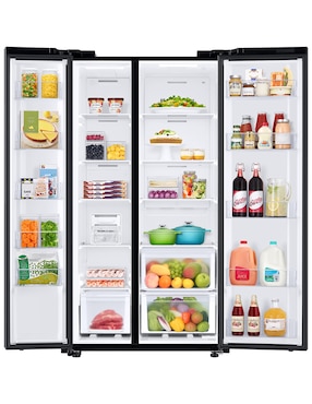 Refrigerador dúplex Samsung 28 pies cúbicos inverter y no frost y fábrica de hielo RS28T5B00B1/EM
