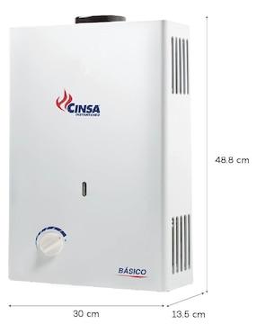Calentador instantáneo Cinsa CIN-06E 6 L gas lp