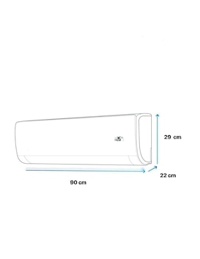 Aire acondicionado mini split inverter United Appliance frío 18000 BTU UAWC18-DD3C2 220 V