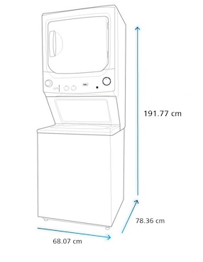 Centro de lavado Mabe Eléctrico 24 kg
MCL2440EPDG0