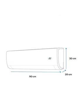 Aire acondicionado mini split inverter Evans frío y calor 12000 BTU AC-MSI-1T11524D 110 V