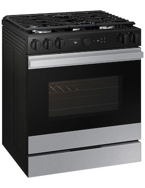 Estufa de piso a Gas LP Samsung Bespoke 76.1 cm NSG6DG8500SRAX de 5 quemadores