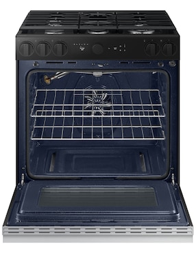 Estufa de piso a Gas LP Samsung Bespoke 76.1 cm NSG6DG8500SRAX de 5 quemadores