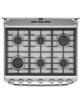 Estufa de piso a gas LP Mabe 76.60 cm EM7657CFIS0 de 6 quemadores