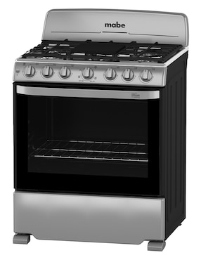 Estufa de piso a gas lp Mabe 76.60 cm EM7654BFIS3 de 6 quemadores