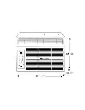 Aire acondicionado de ventana Mirage frío 8000 BTU MACC0811N 115 V