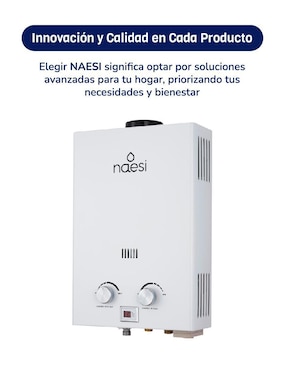 Calentador de paso Naesi AN201 6 L gas LP
