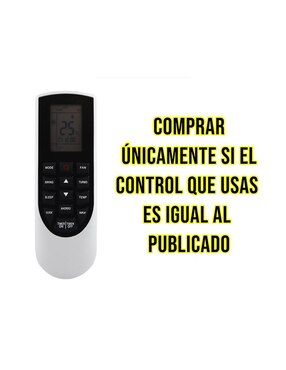 Control remoto para aire acondicionado Control Expert CE-MX5 Mirage X3 Minisplit Yan1f1 Magnum