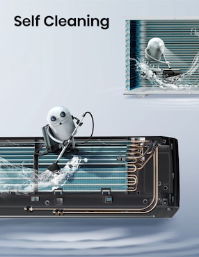 Aire acondicionado mini split inverter Hisense High End Frío y calor 12000 BTU ARU122VQW 220 V