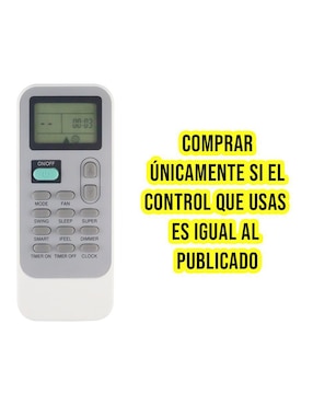 Control remoto para aire acondicionado Control Expert CE-HQ6 Hisense minisplit dg11j1-01