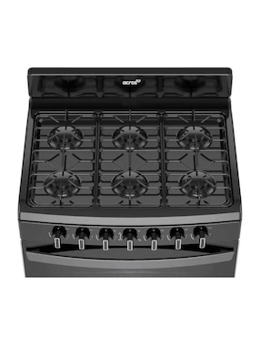 Estufa de piso a gas LP Acros 76 cm AFR2000B de 6 quemadores