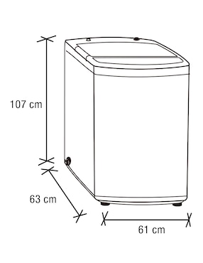 Lavadora Koblenz 19 kg automática carga superior lwm-19iir frankfurt