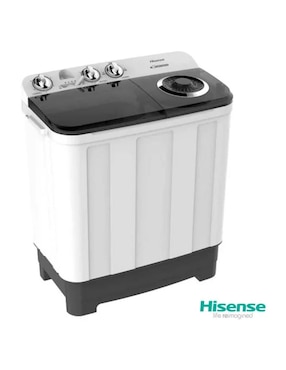 Lavadora doble tina Hisense 11 kg semiautomática carga superior wsa1102pcn