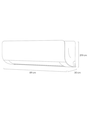 Aire acondicionado mini split Lg frío y calor 17000 btu mw182h4