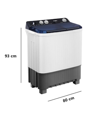 Lavadora doble tina Mabe 11 kg semiautomática carga superior lmdx1123hbab0