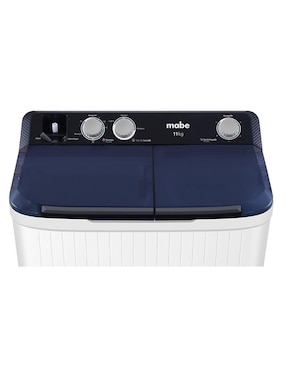 Lavadora doble tina Mabe 11 kg semiautomática carga superior lmdx1123hbab0