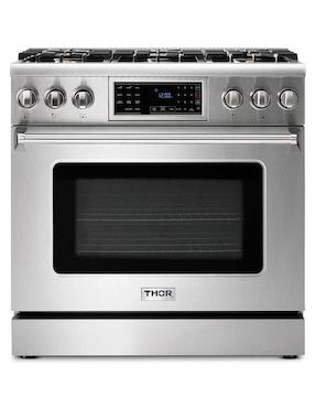 Estufa De Piso A Gas Natural Thor Kitchen 90 Cm Trg3601 De 6 Quemadores