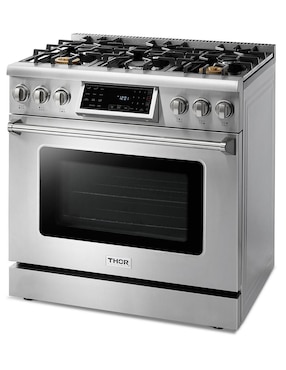 Estufa de piso a gas Natural Thor Kitchen 90 cm trg3601 de 6 quemadores