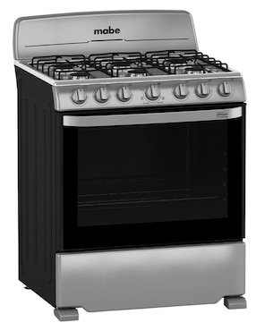 Estufa de piso a gas Mabe 76 cm EM7620BAIS2 de 6 quemadores