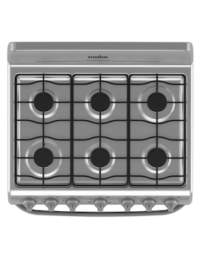 Estufa de piso a gas Mabe 76 cm EM7620BAIS2 de 6 quemadores