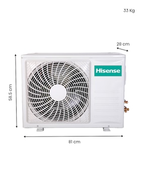 Aire acondicionado mini split inverter Hisense frío y calor 12000 BTU AA.ARU122NFW.12.220V 220 V