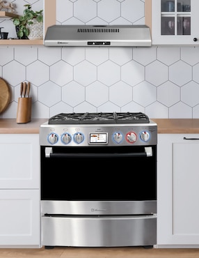 Estufa de piso a Gas natural/lp Koblenz 76 cm KZ.COMBO.EST.AI.PARIS. de 6 quemadores