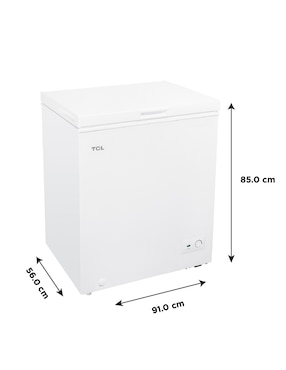 Congelador Tcl TCF07W deshielo manual con drenaje 7 pies cúbicos
