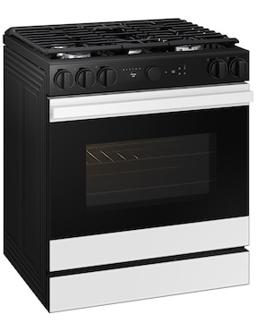 Combo estufa de piso a gas natural/lp Samsung 76.1 CM F-NSG85012NK36 de 5 quemadores + campana
