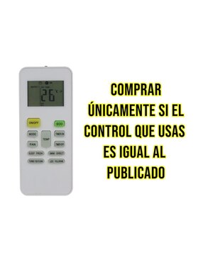 Control remoto para aire acondicionado Control Expert CE-M47 Midea minisplit