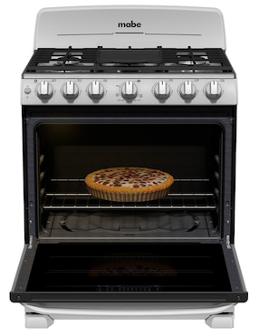 Estufa de piso a Gas LP Mabe 76 cm EM7659BFIS3CMP76 de 6 quemadores