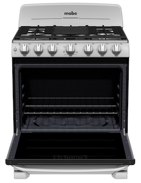 Estufa de piso a Gas LP Mabe 76 cm EM7659BFIS3CMP76 de 6 quemadores