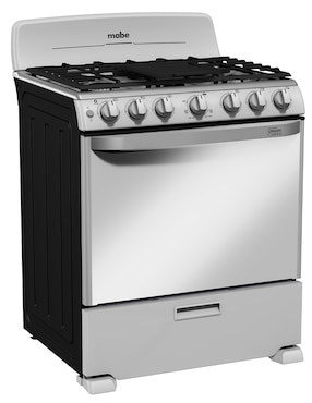 Estufa de piso a Gas LP Mabe 76 cm EM7659BFIS3CMP76 de 6 quemadores