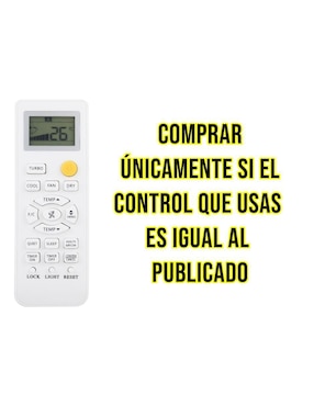 Control remoto para aire acondicionado Control Expert CE-MB20 Mabe minisplit inverter