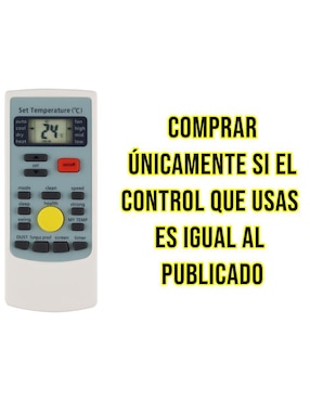 Control remoto para aire acondicionado Control Expert CE-MA67 Mabe Minisplit aire acondicionado Inverter Ykr-h/009e
